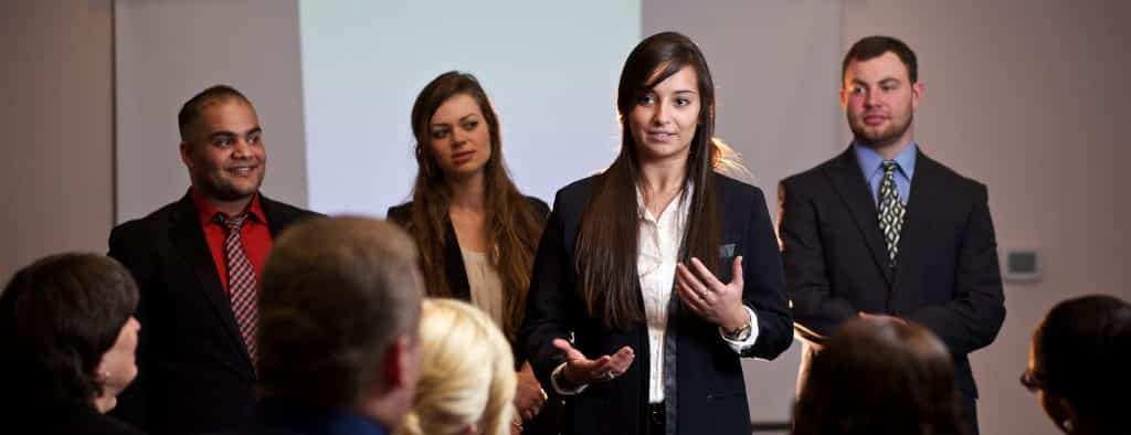 Students present their entrepreneurship finals, diversity