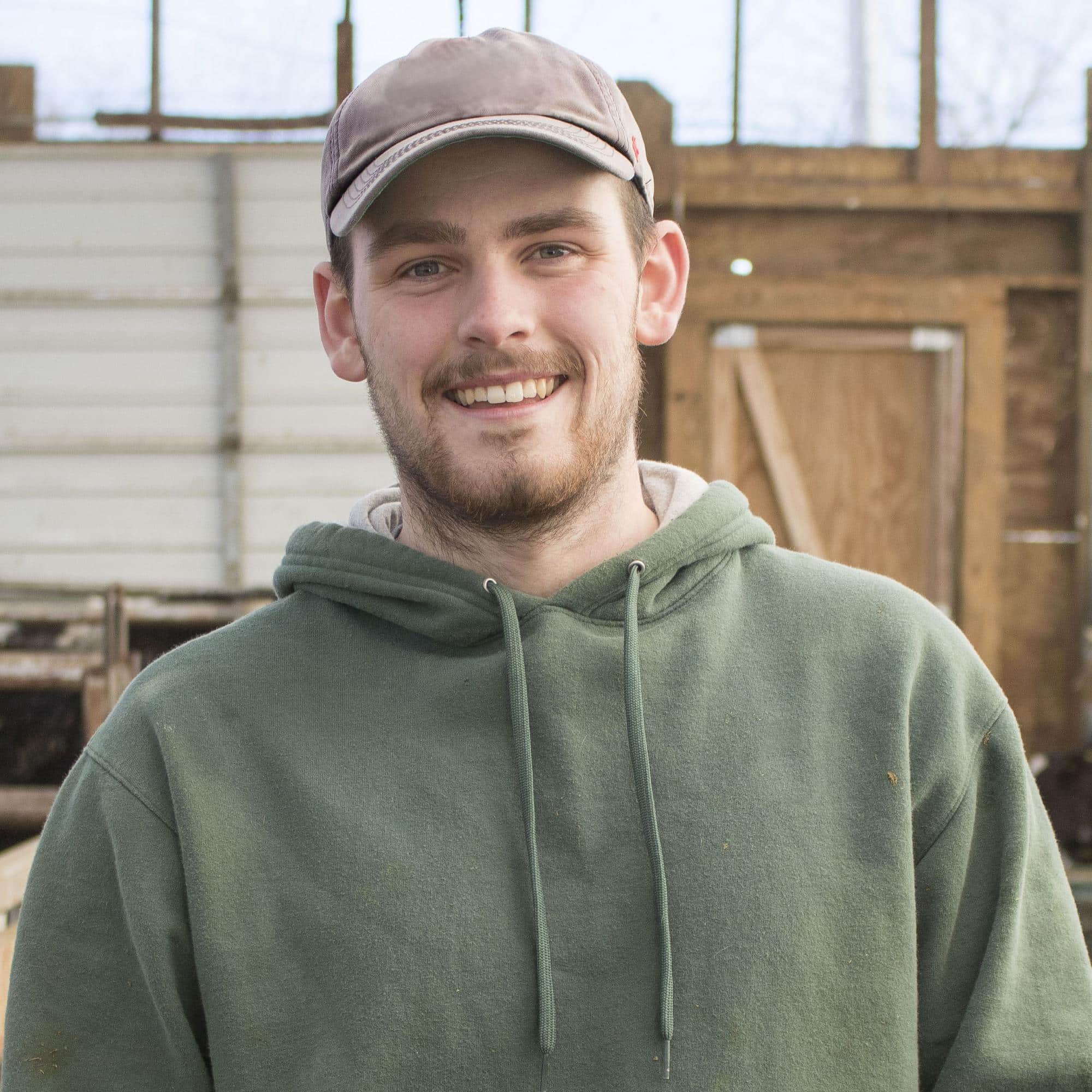 Brandon Mansfield, student, smiles for the camera