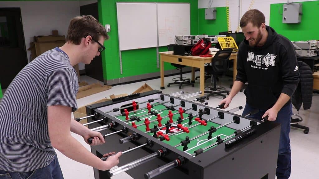 Foosball Playing Robot, senior project, electromechanical engineering