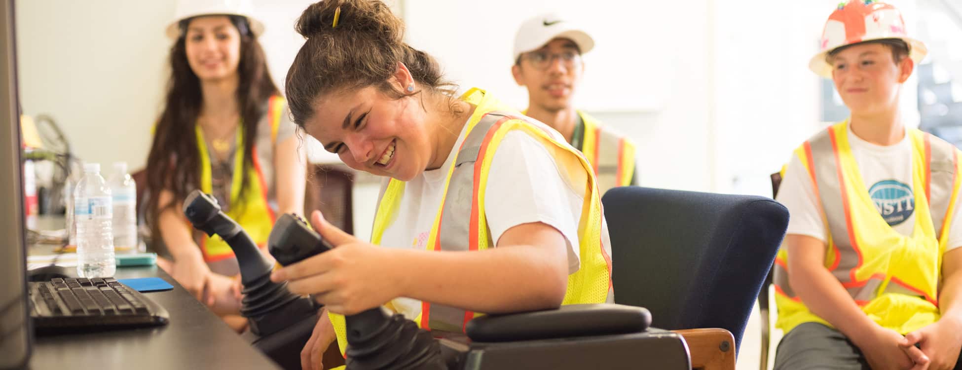 female students, transportation, STEM, leadership, camp