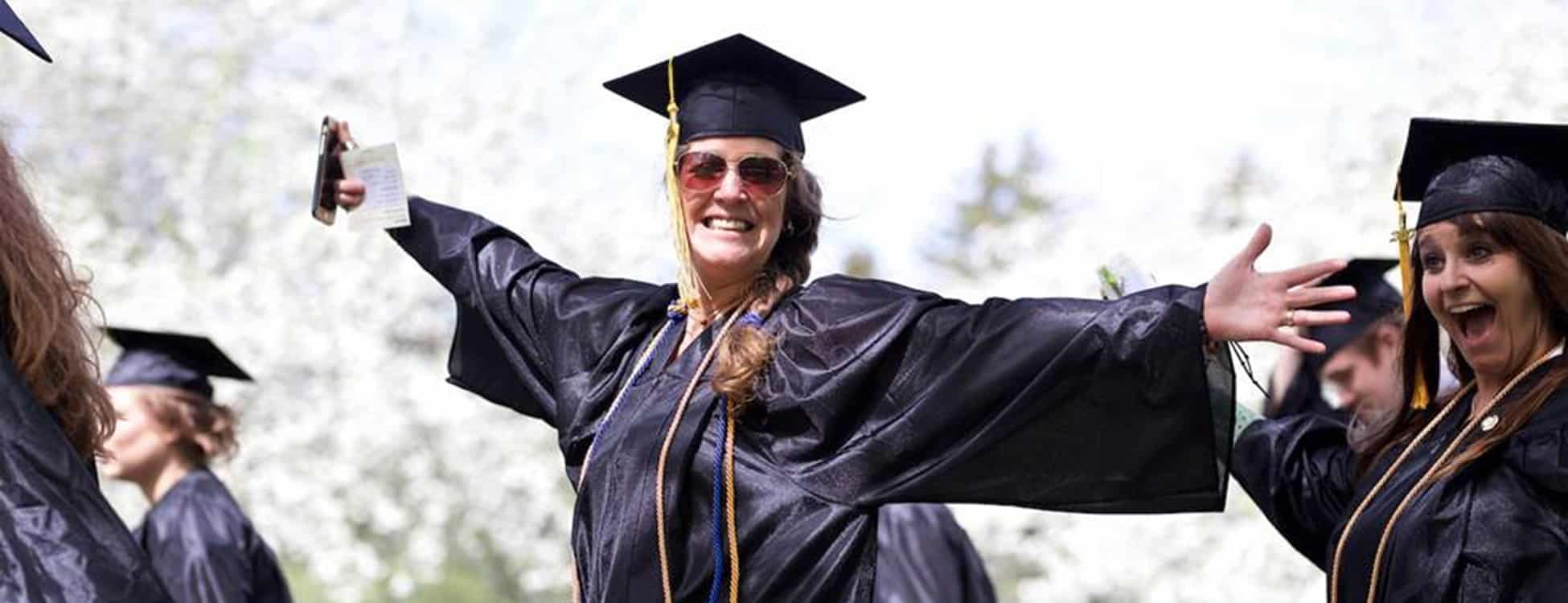 commencement, graduation, happy, smiling, female student