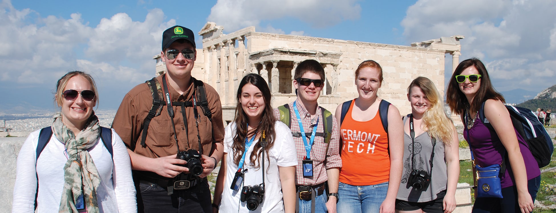 Vermont Tech students traveling in Europe, trip, architectural engineering