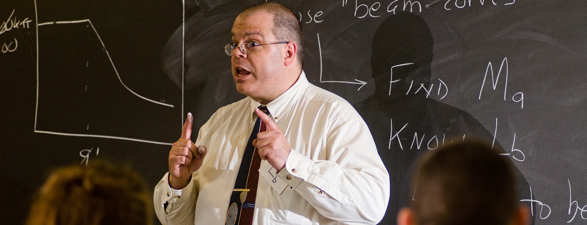 Professor Scott Sabol, architectural engineering technology, teaching, hands on