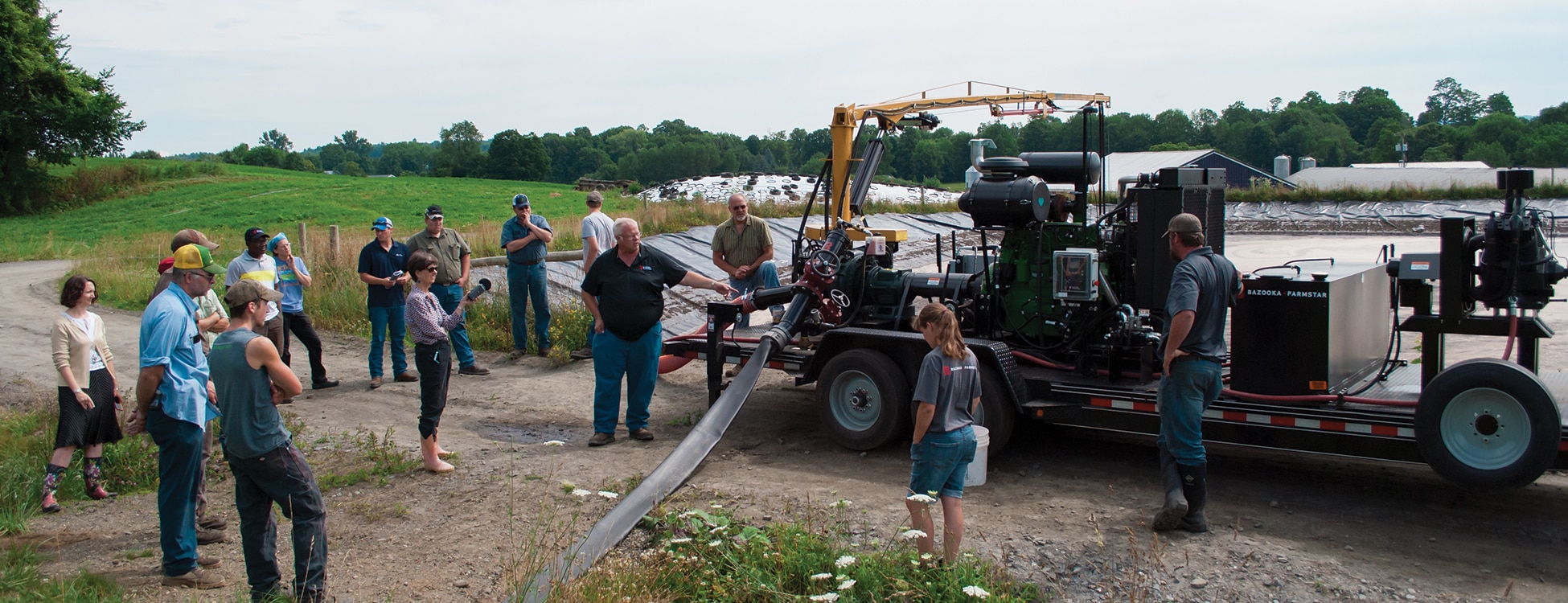 manure spreader, farm, Randolph Center campus