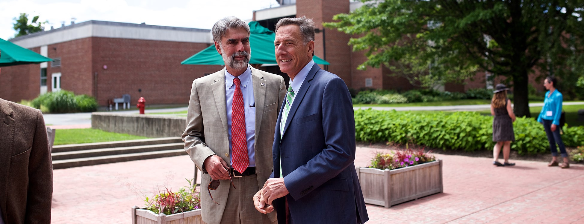 Governor Peter Shumlin, Vermont Tech, Randolph Center campus, outside