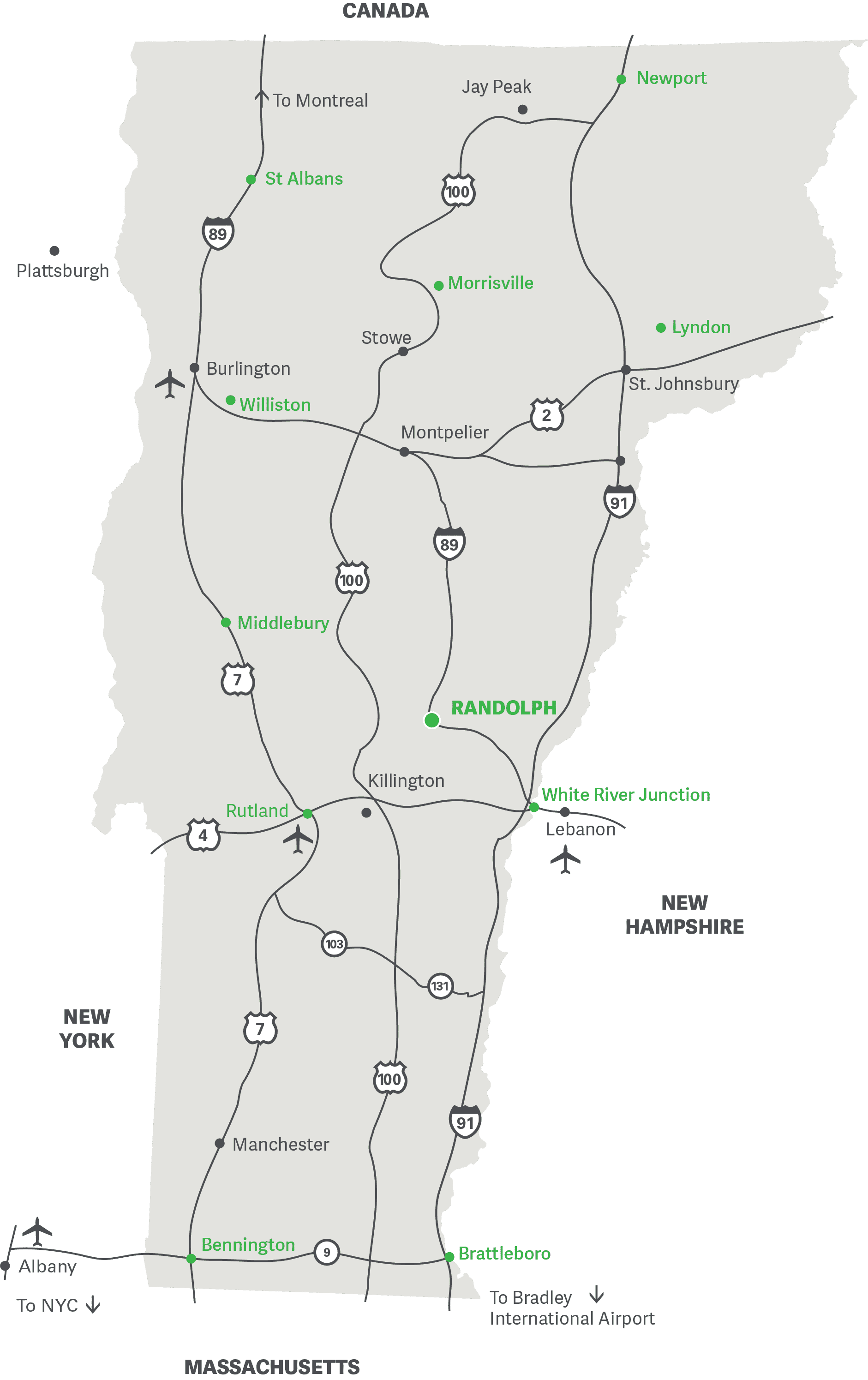 Locations Vermont Technical College