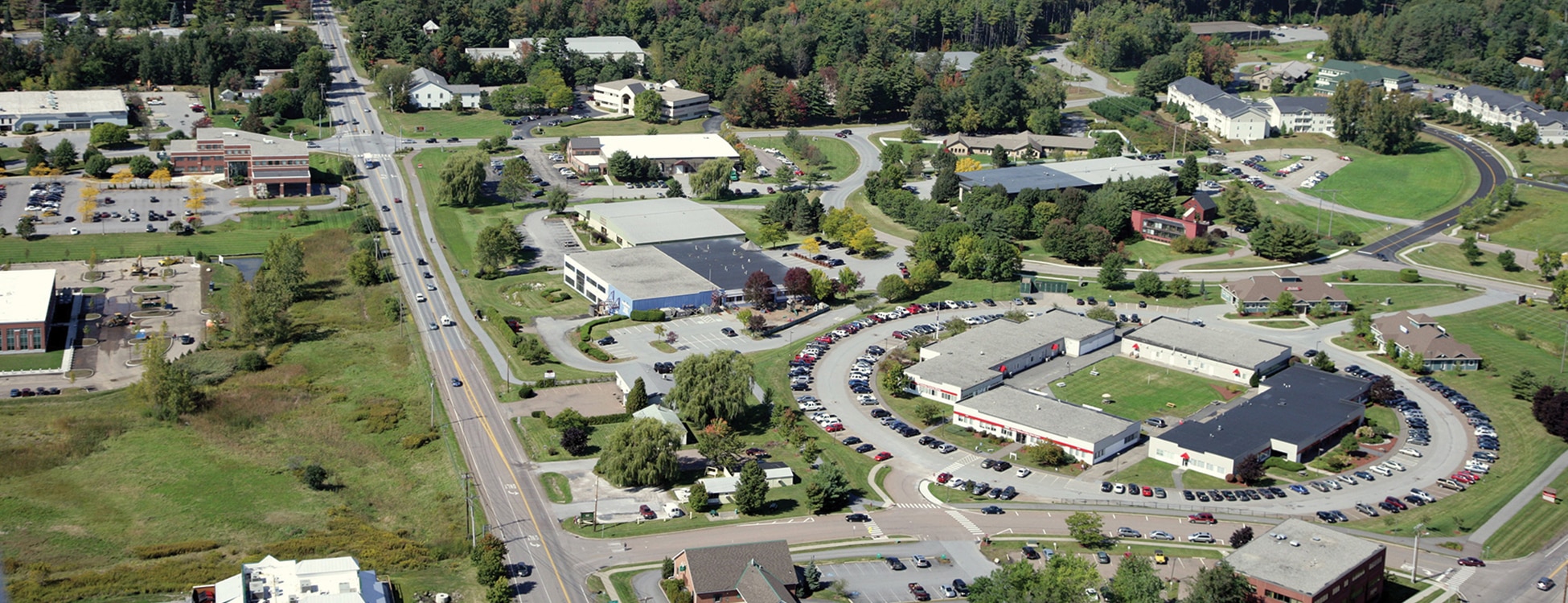 Williston campus, aerial photo