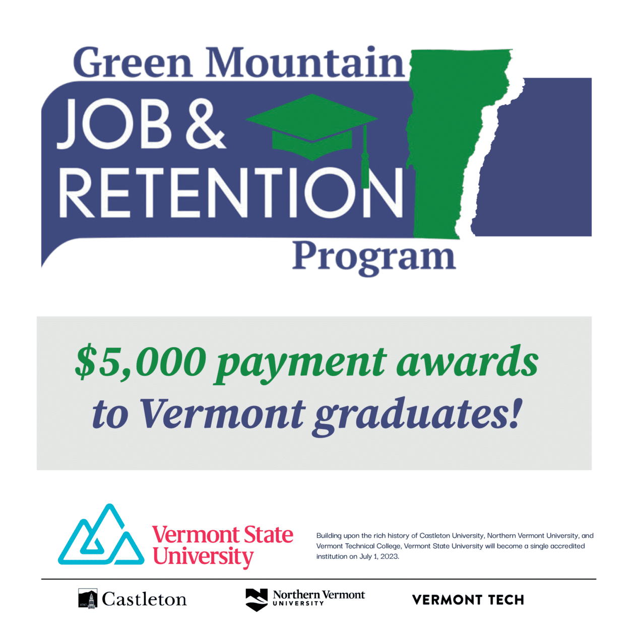 Green Mountain Job and retention graphic