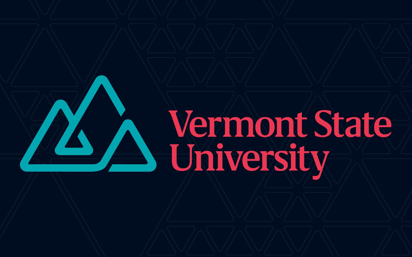 The Vermont State University, logo.